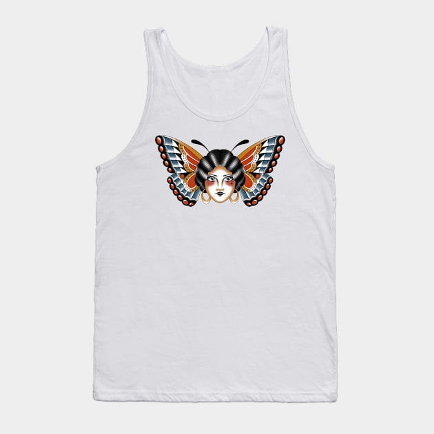 Butterfly lady Tank Top by NicoleHarvey